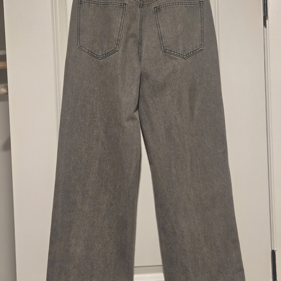 Gray Unisex Straight Legged Jeans - Picture 3 of 3